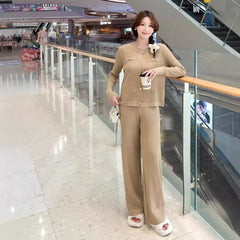 Knitted Jacket Two-piece Set