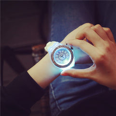 Lumière by Geneva – Women's Quartz Silicone Watch