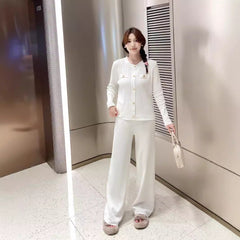 Knitted Jacket Two-piece Set