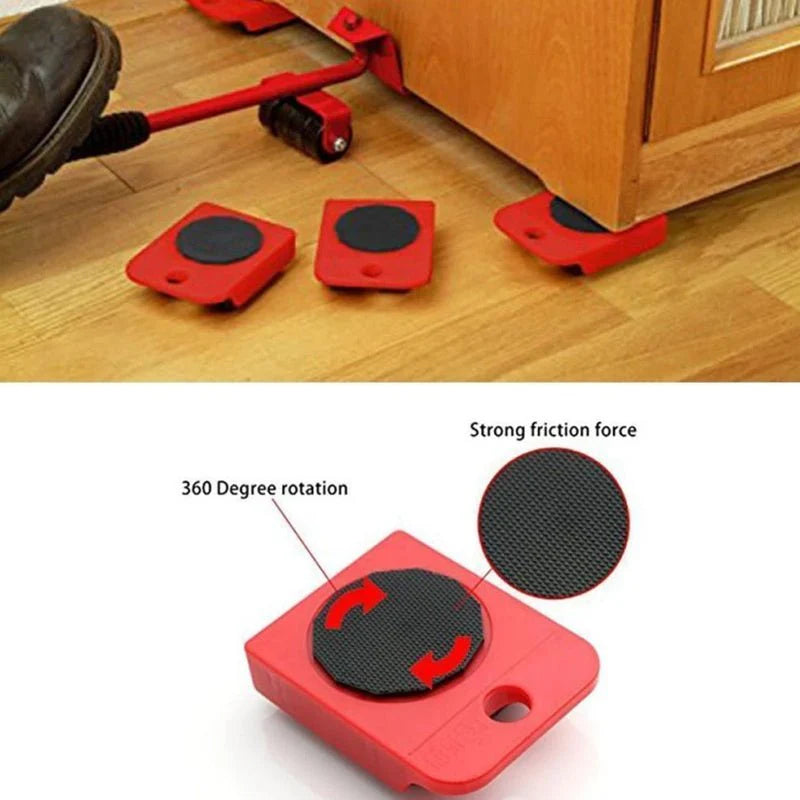 5 pcs Heavy Duty Furniture Mover/أداة نقل الأثاث الثقيلة